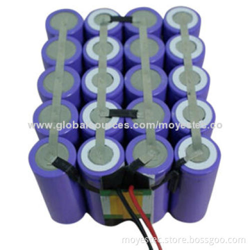 11.1V/20,800mAh High-power Li-ion Battery Packs for Back Power Supply, 500 Times Lifespan